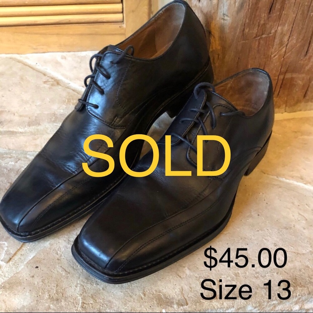 Stylish Men’s Johnston & Murphy Black Dress Shoes